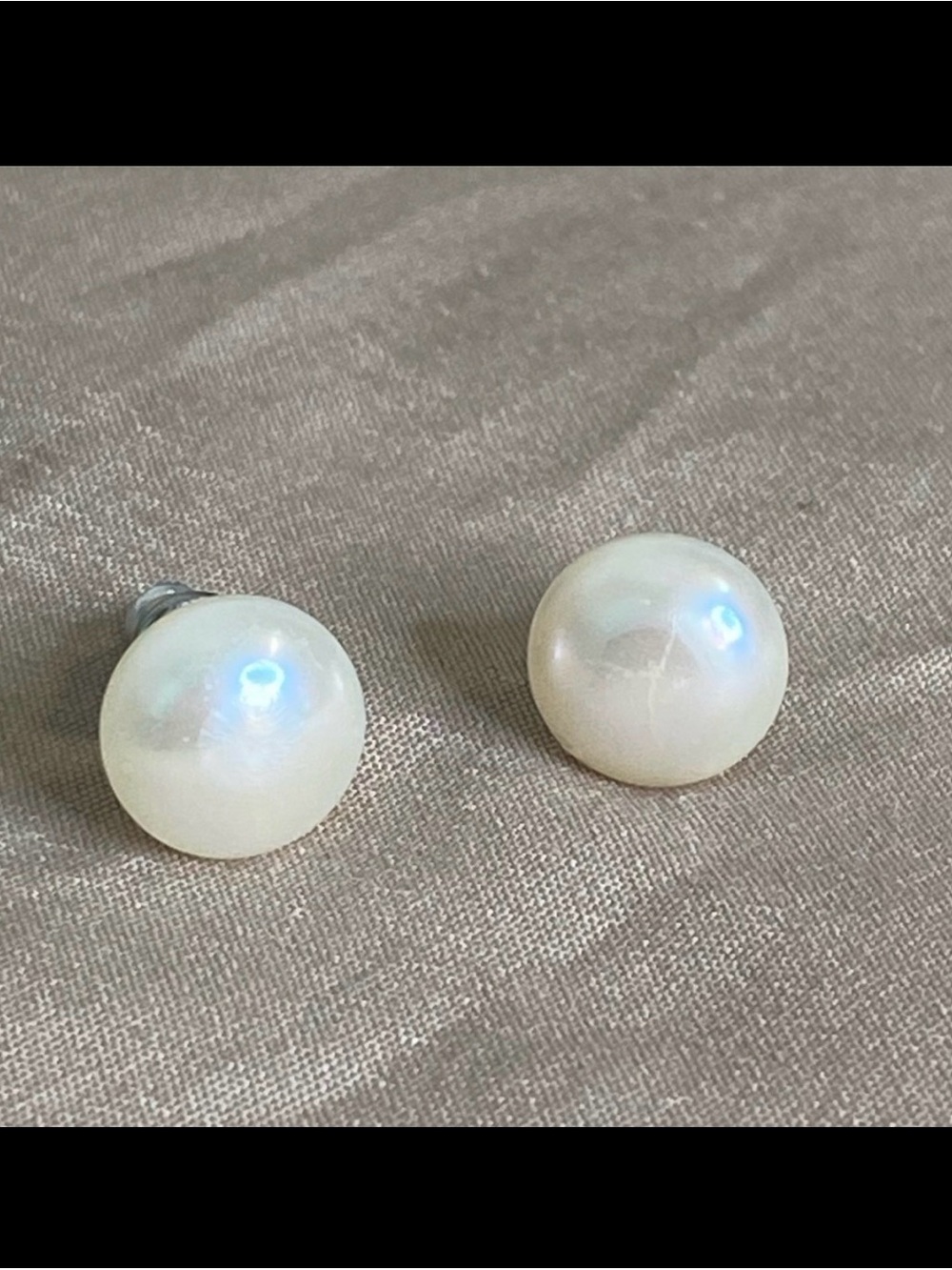 Vintage Cream Pearl Earrings